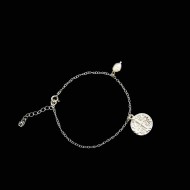 Silver bracelet with Constantine coin