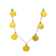 Gilded necklace with phaistos discs