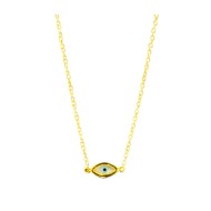 Gold plated necklace with eyelet