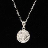 Silver necklace with Constantine coin
