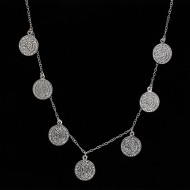 Silver necklace with Phaistos discs