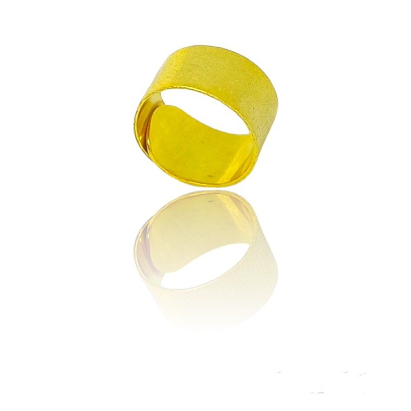 Ασημένιο σαγρέ δαχτυλίδι επιχρυσωμένο one size πατιναρισμένο
