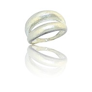 Pompe double ring silver 